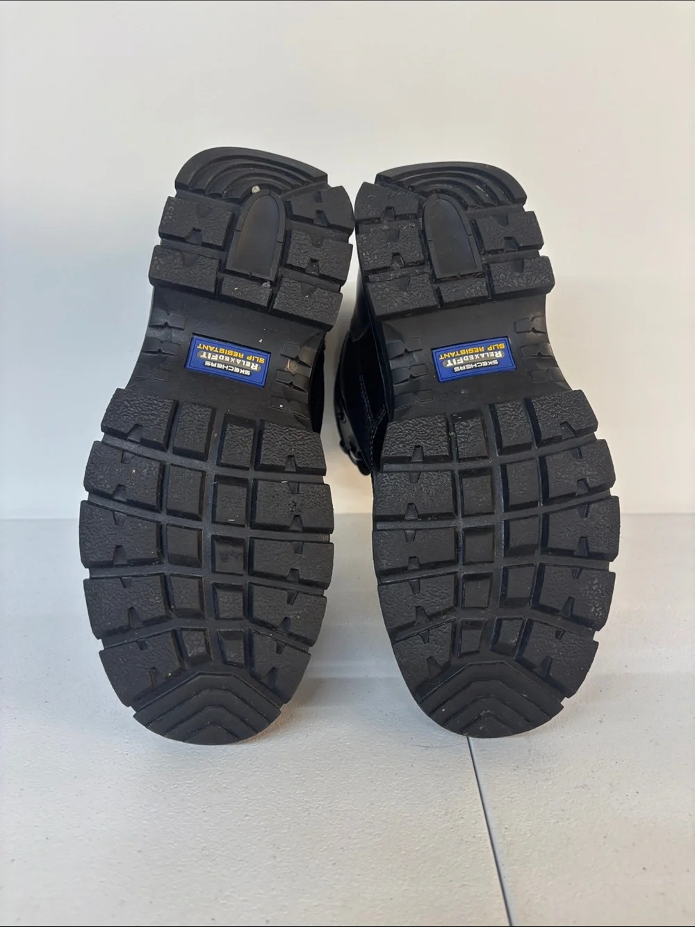 Skechers Men’s Black HydroGuard Lace-Up Tactical Boots